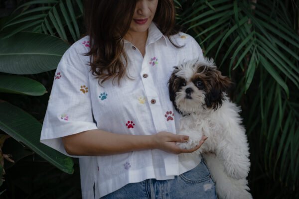 Dog Paw Crop Shirt