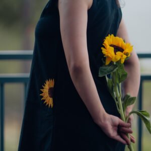 Sunflower Black Dress